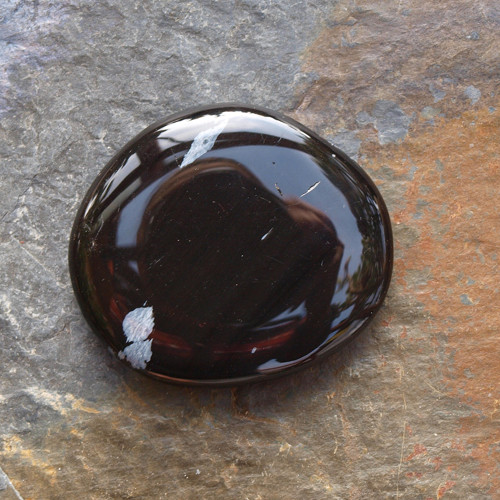 Obsidián vločkový,placka — foto 3