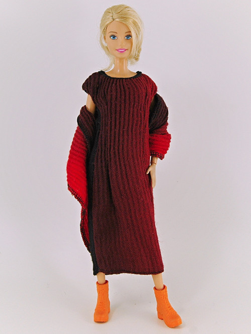 Barbie - Plisované vlněné šaty — foto 3