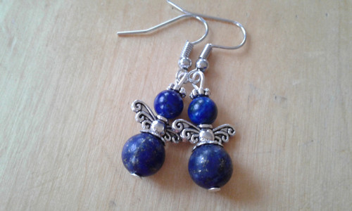 Naušničky lapis lazuli — foto 2