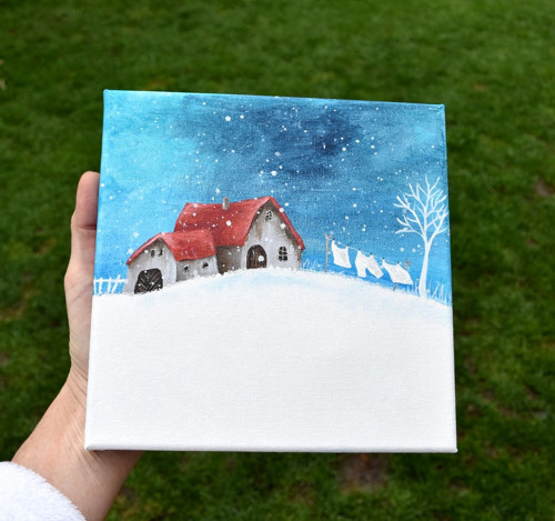 Bílý podvečer 20x20 cm — foto 4