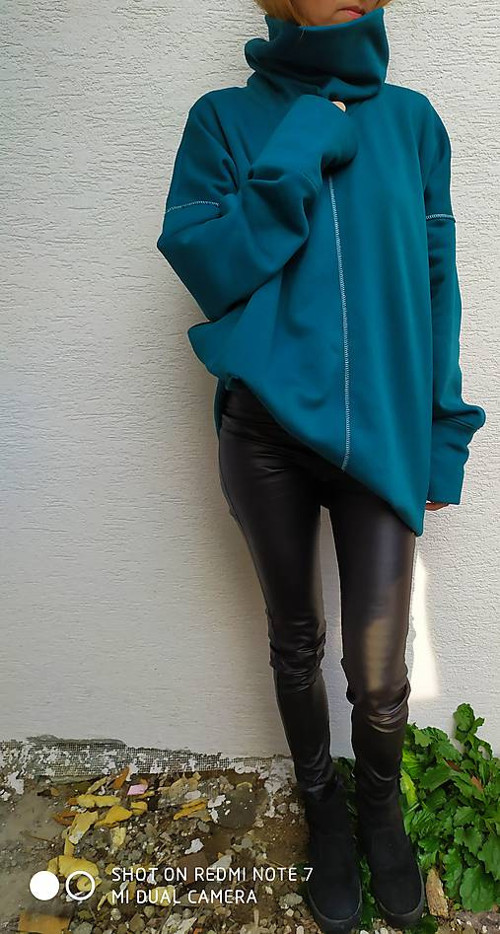PETROLEJOVÁ mikina — foto 3