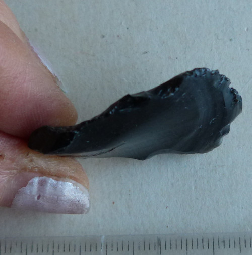 Obsidián černý surový - 4 cm — foto 5