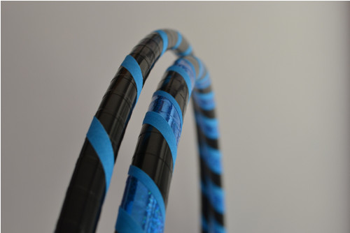 Obruč na hooping černo-modrá 90 cm — foto 4