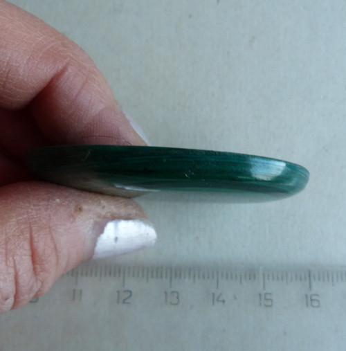 Malachit brus - 5,3 cm - Extra — foto 5