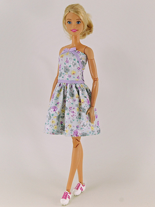 Barbie - Fialovošedé šaty — foto 3