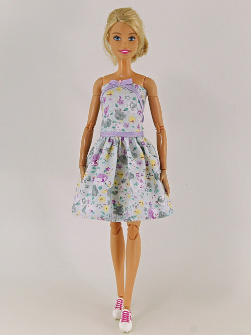 Barbie - Fialovošedé šaty — foto 2