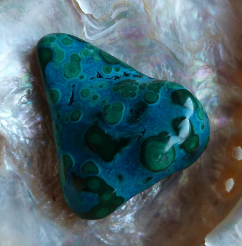 Malachit s chryzokolem - 4,5 cm Extra — foto 4