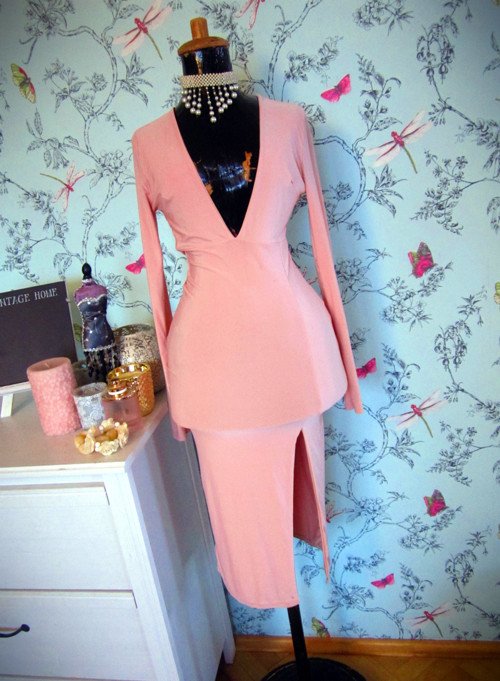 Šaty rafinované powder pink — foto 2