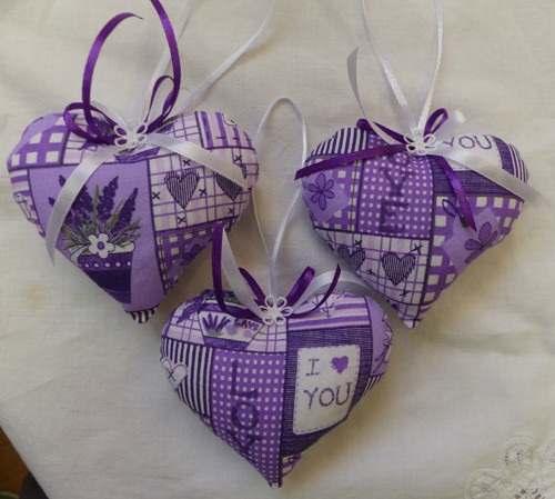 Srdíčko s levandulí 10x11 cm — foto 3