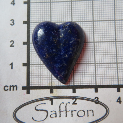Lapis lazuli; přírodní, srdíčko č.4 — foto 2