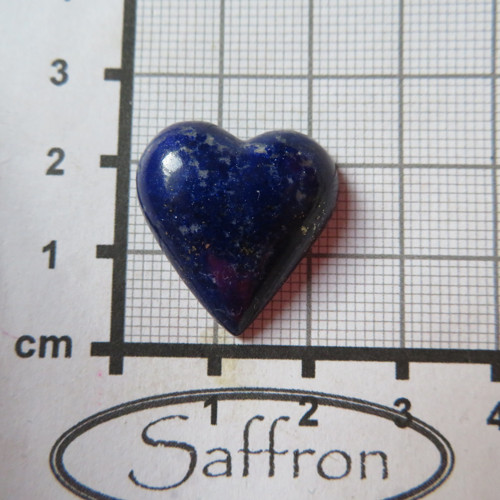 Lapis lazuli; přírodní, srdíčko č.10 — foto 2