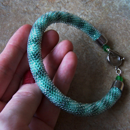 Náramek - ombré green — foto 6