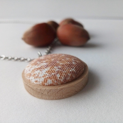 Náhrdelník Bílá káva — foto 2
