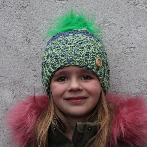 Pletená barevná čepice unisex — foto 2