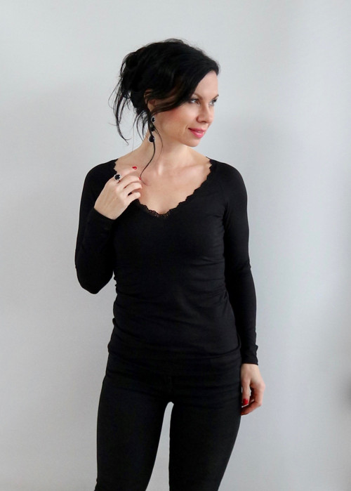 Dámské tričko černé — foto 3