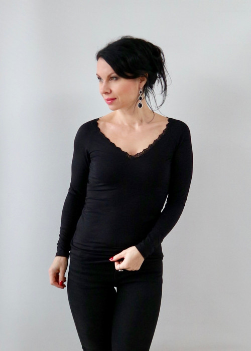 Dámské tričko černé — foto 4