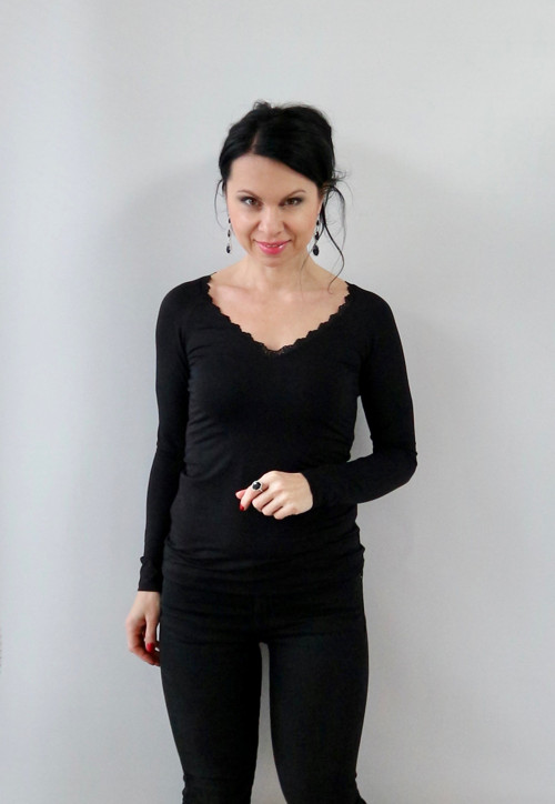 Dámské tričko černé — foto 5