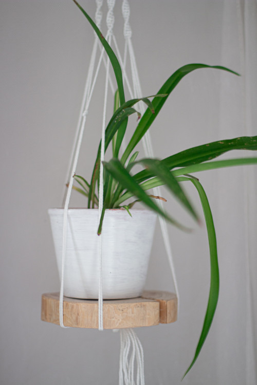 Macramé závěs na květiny — foto 2