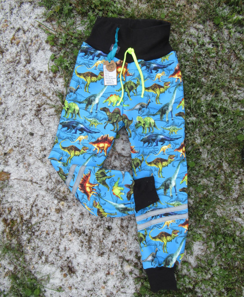 Softshellové kalhoty BASIC- malovaní dinosauři — foto 2
