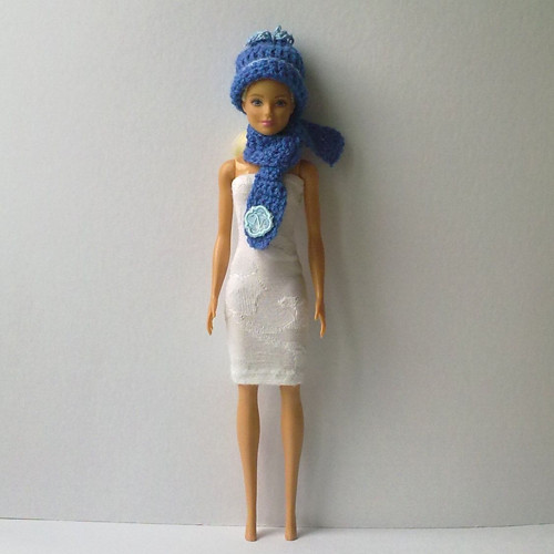 Oblečky pro Barbie - čepice, šála — foto 3