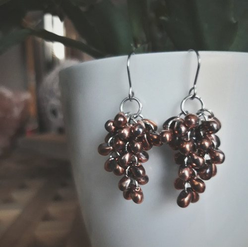 Bronze drops - náušnice — foto 2