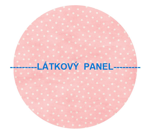 Bavlněný panel kulatý průměr 30cm — foto 2