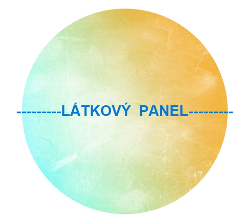 Bavlněný panel kulatý průměr 30cm — foto 2