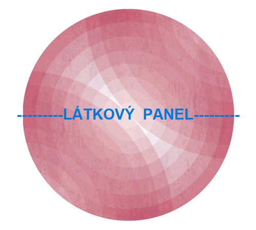 Bavlněný panel kulatý průměr 30cm — foto 2