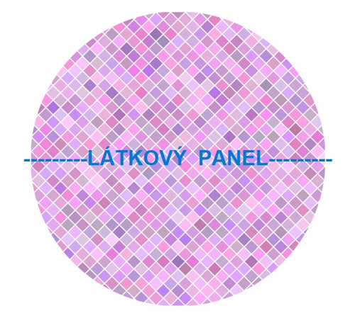 Bavlněný panel kulatý průměr 30cm — foto 2