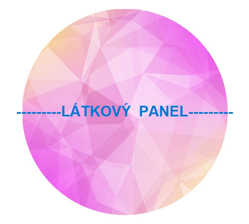 Bavlněný panel kulatý průměr 30cm — foto 2