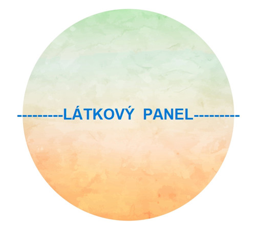 Bavlněný panel kulatý průměr 30cm — foto 2