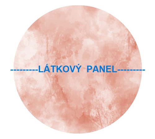 Bavlněný panel kulatý průměr 30cm — foto 2