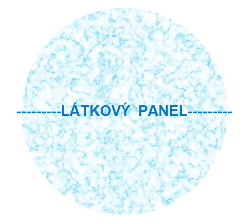 Bavlněný panel kulatý průměr 30cm — foto 2