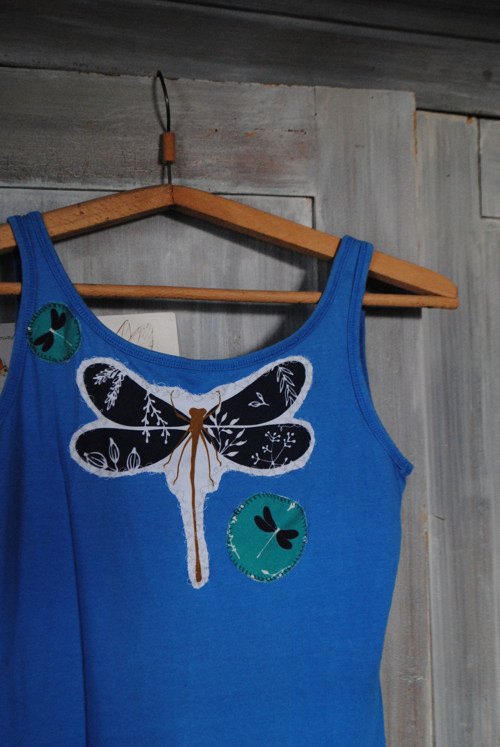 "Dragonfly", UPCYKLING tílko — foto 2