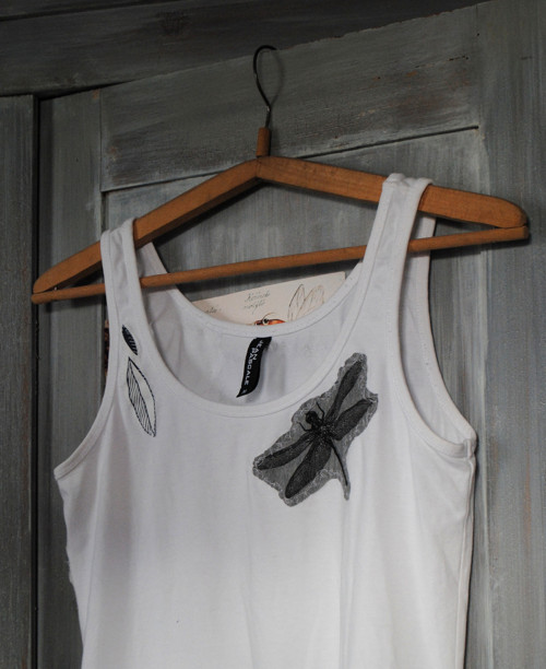 "Dragonfly", UPCYKLING tílko — foto 3