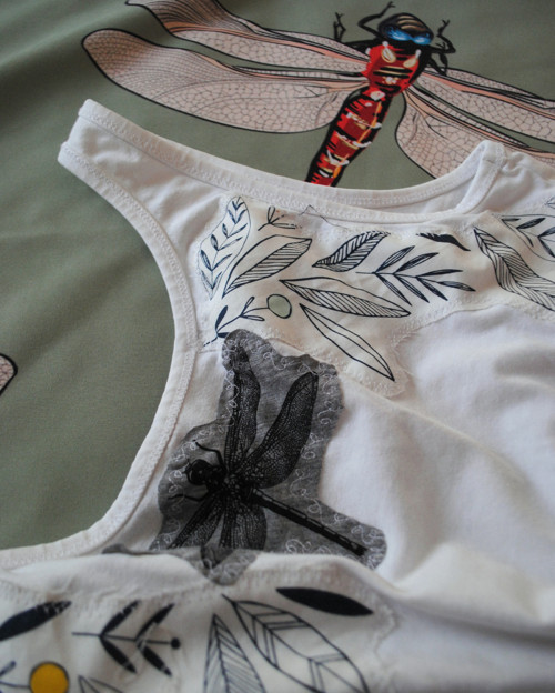 "Dragonfly", UPCYKLING tílko — foto 5