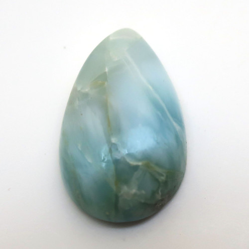 Kabošon larimar kapka 24,1mm — foto 3