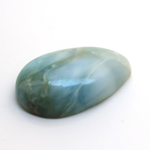 Kabošon larimar kapka 24,1mm — foto 2