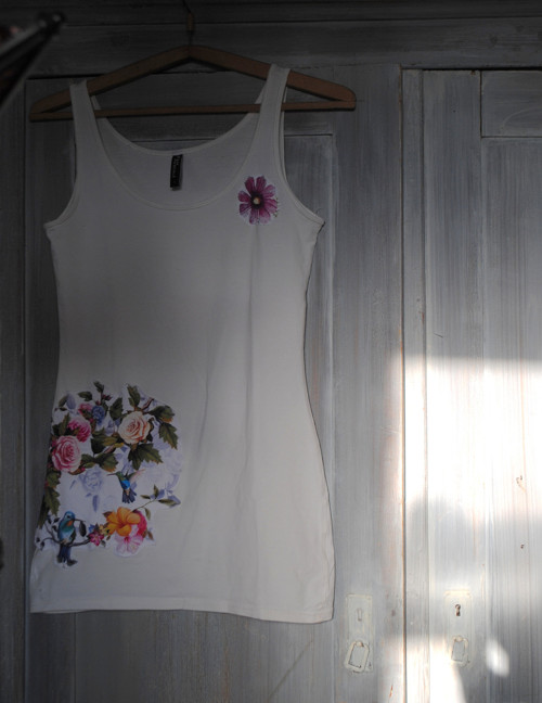 "Rose II", UPCYKLING tílko — foto 2