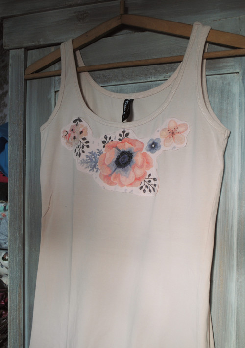 "Rose III", UPCYKLING tílko — foto 5