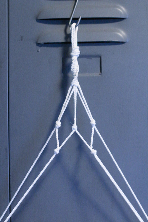 Rustikální polička- Macramé — foto 3