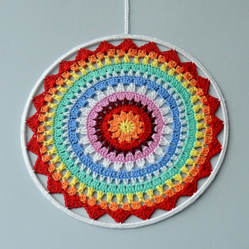 Háčkovaná mandala 25 cm - 5. — foto 3