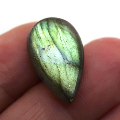 Kabošon labradorit kapka 21mm REZERVACE — foto 2