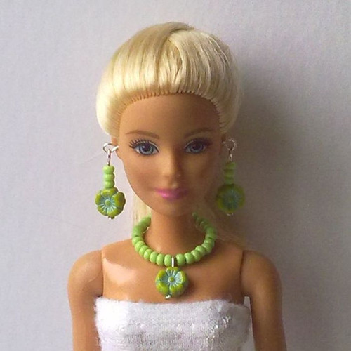 Šperky pro Barbie - náhrdelník, náušnice — foto 5