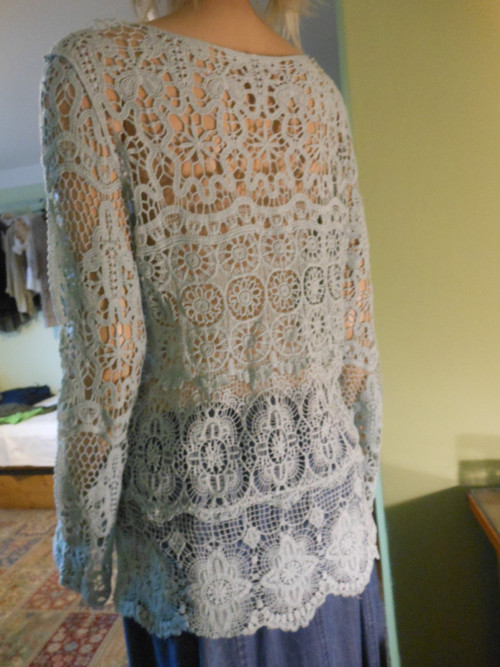 Boho krajková tunika, vel.S — foto 4