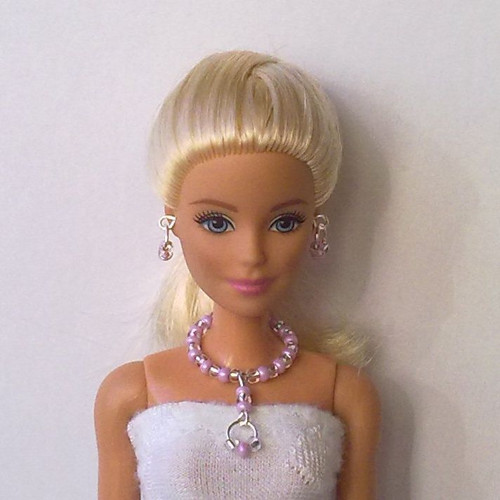 Šperky pro Barbie - náhrdelník, náušnice — foto 4