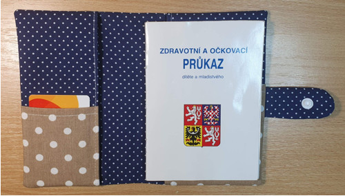 Obal na očkov. průkaz modrobéžový - medvídci — foto 3