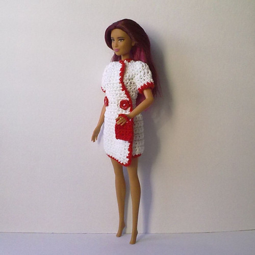 Oblečky pro Barbie - šaty, kabelka — foto 3