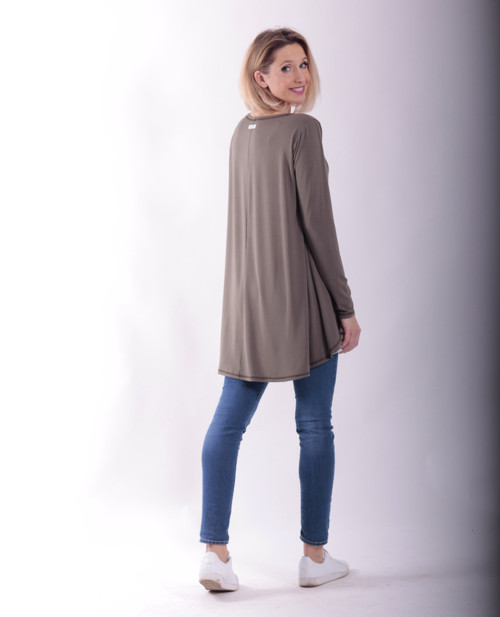 Khaki áčková tunika — foto 3