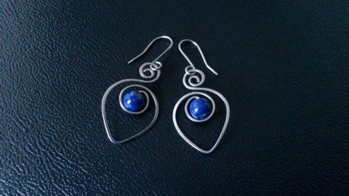 Spirálky s lapis lazuli — foto 2